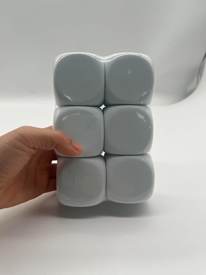 White EVA Foam Dices for Kids Graffiti, Building Blocks, Creative Painting