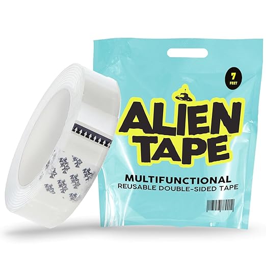 ALIEN TAPE Heavy Duty Double Sided Tape, Nano Tape, Feet Clear Adhesive Tape