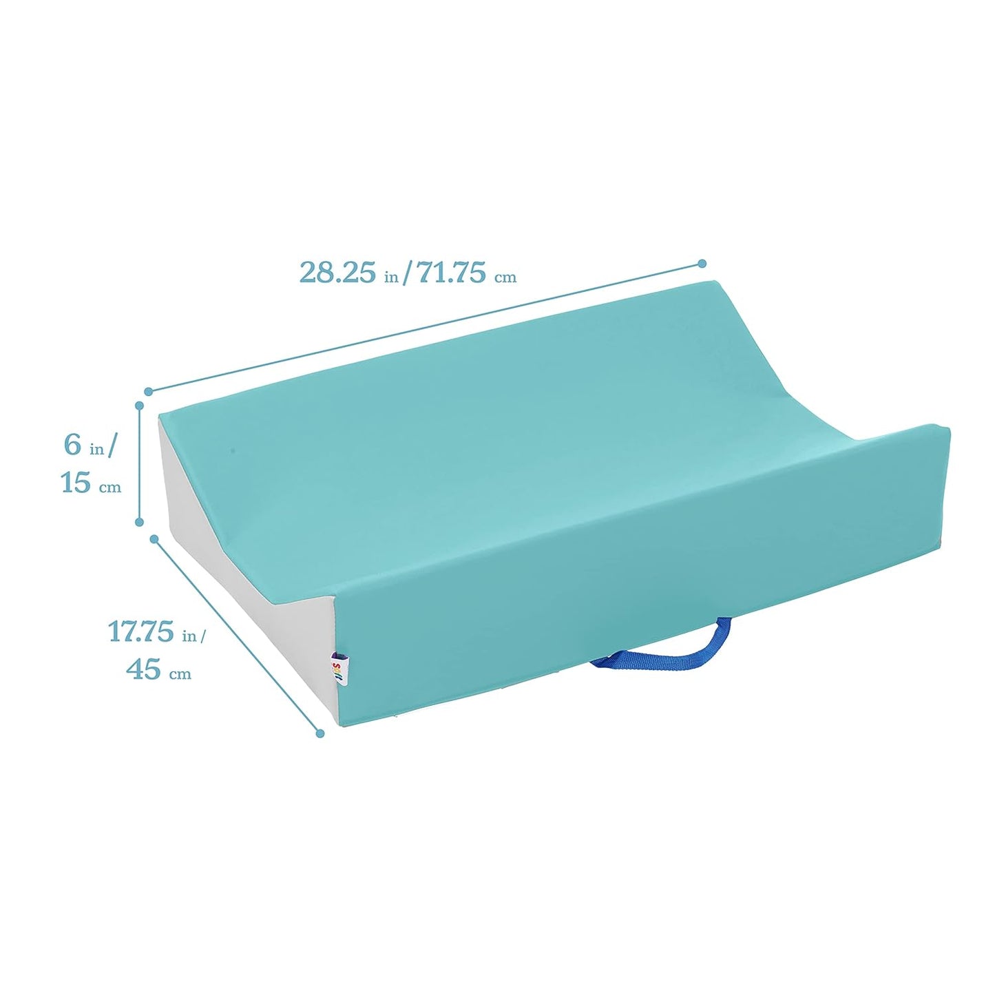 ECR4Kids SoftZone Baby Changing Pad, Baby Essentials, Seafoam/Light Grey