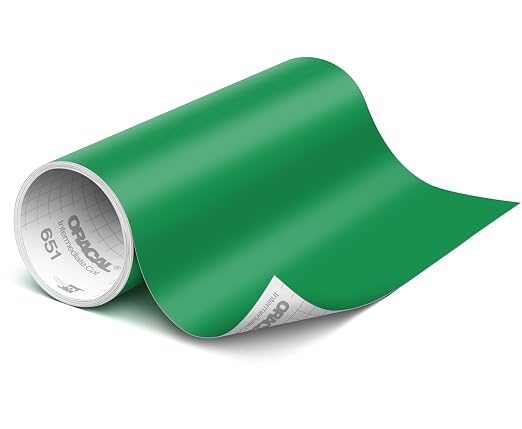 ORACAL 651 Matte Green Vinyl Durable Roll Easy to Weed Permanent Adhesive Craft