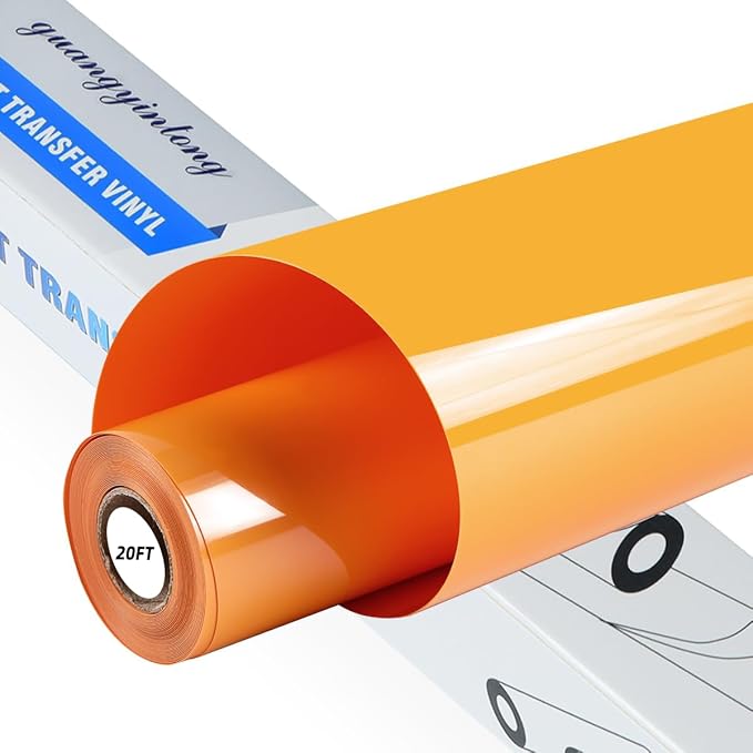 guangyintong Light Orange Heat Transfer Vinyl HTV Rolls