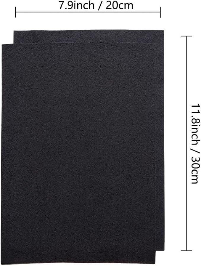 Jtnohx Color Felt, Soft Felt Sheets, 1.4mm Thick 8"x12" Handicraft Felt Fabrics