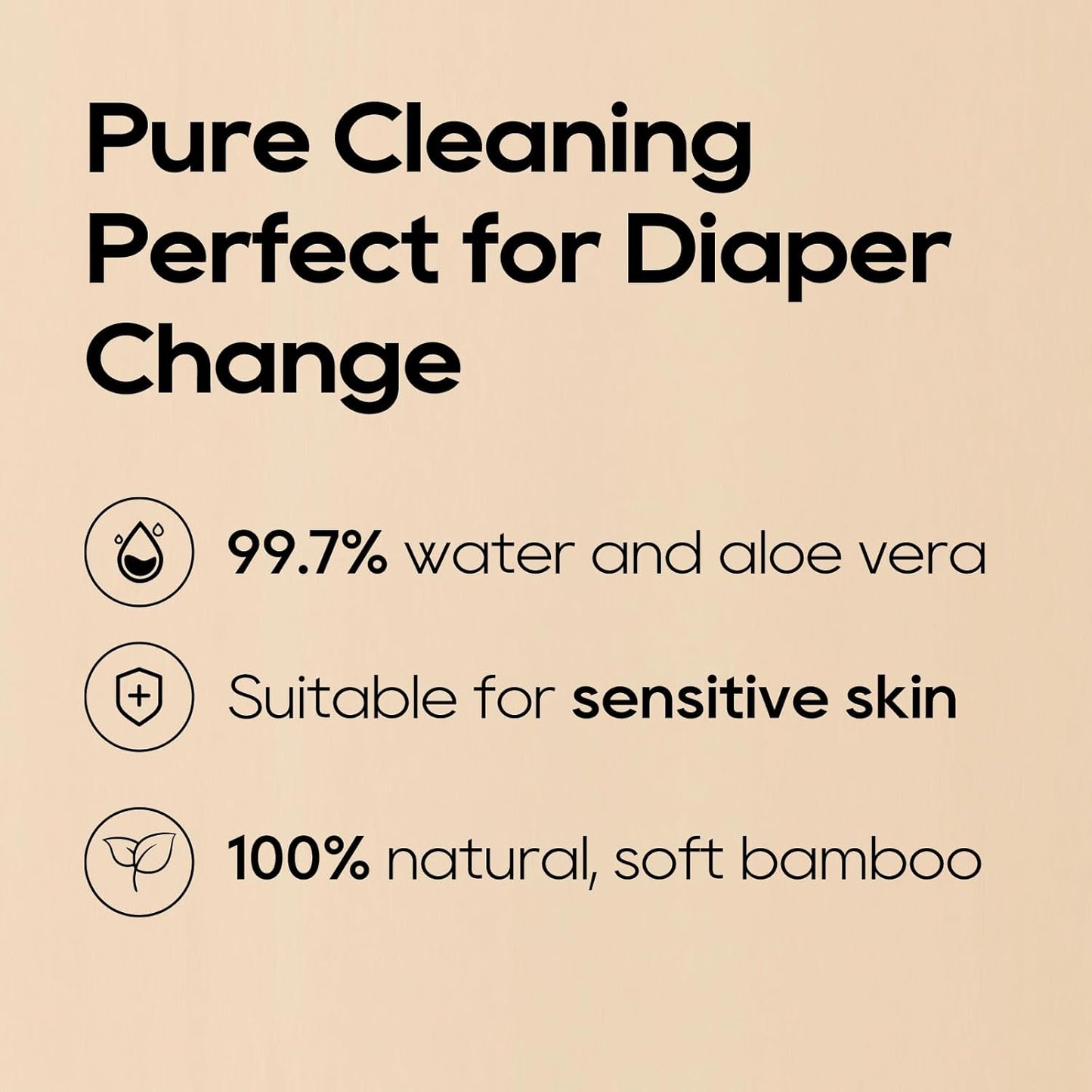 ECO BOOM Bamboo Baby Wipes | natural | 100% Plant-Based & fragrance free | Unscented & safe for Sensitive Skin | 99% Water | 16 Pack, Bulk Total of 960