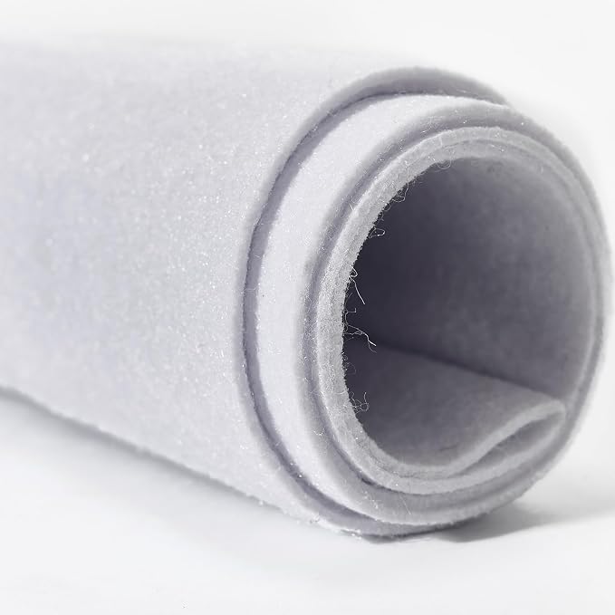 Soft White Felt Fabric 18"X 36"/ 1.6mm Thick Sewing Patwork Material Large