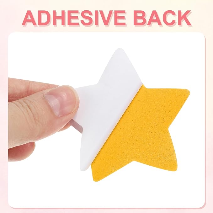 PATIKIL 2.2"x2.2" Star Foam Stickers