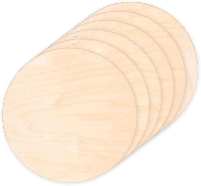 4 Pack Plywood Round Board for Crafts-18 x 18 Inch Circle Sheets