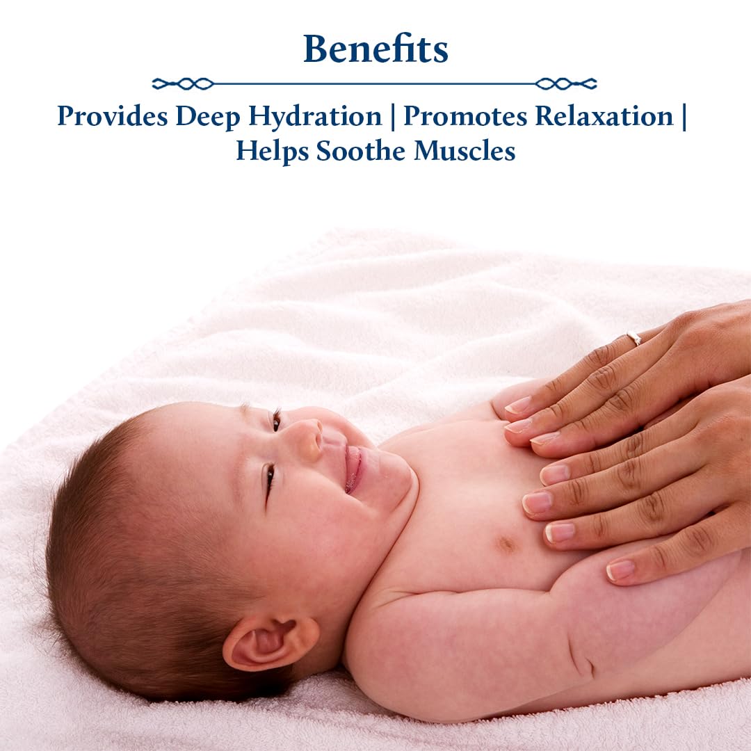 Blue Nectar Ayurveda Gentle Baby Oil for Newborn Skin Care -Moisturizing Baby Massage Oil for Dry Skin Moisturizer |Soothing with 100% Natural Coconut Oil & Organic Ghee (13 Herbs, 6.76 Fl Oz)