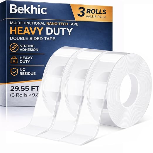 Double Sided Tape Heavy Duty, Picture Hanging Adhesive Strips)