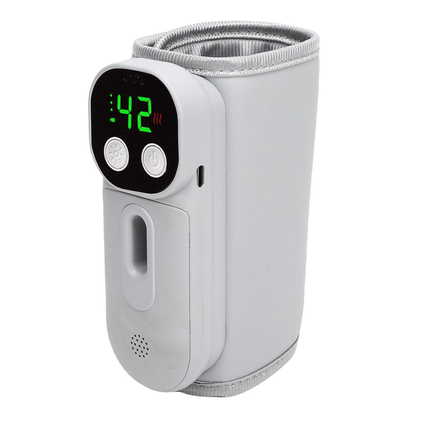 Fast Heating Baby Bottle Warmer, Voice Control Rechargeable Portable Warmer, 360° Surround Heating with Night Light, for Travel on The Go, 7 Temperature Settings