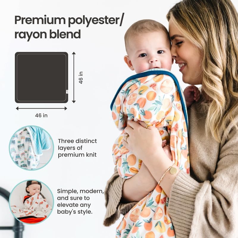 Copper Pearl Three-Layer Baby Blanket: Soft Baby Quilts for Boys and Girls | Breathable, Cozy, Toddler Blanket | Baby Quilt for Newborns | 46x46 Premium Polyester/Rayon | Hogwarts™