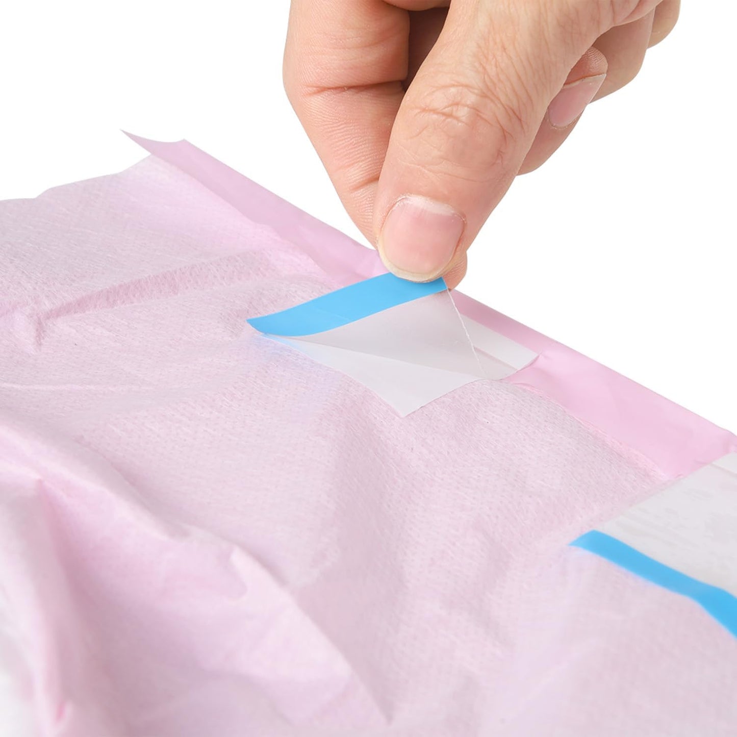 CutiePlusU Disposable Adult Diaper Heavy Absorption Dry Surface Adult Diapers All Night- Pink 10 Pieces