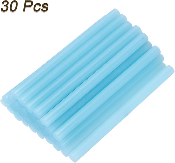 uxcell 30pcs 7mm x 100mm Mini Hot Glue Sticks