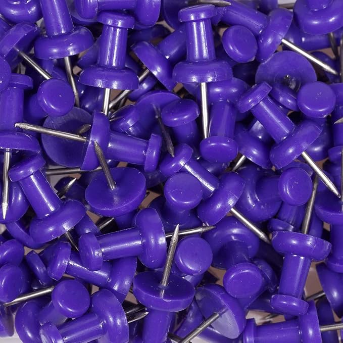 JAM PAPER Colorful Push Pins