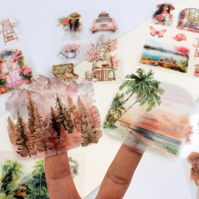 Summer Beach Pre-Cut Journal Sticker Book