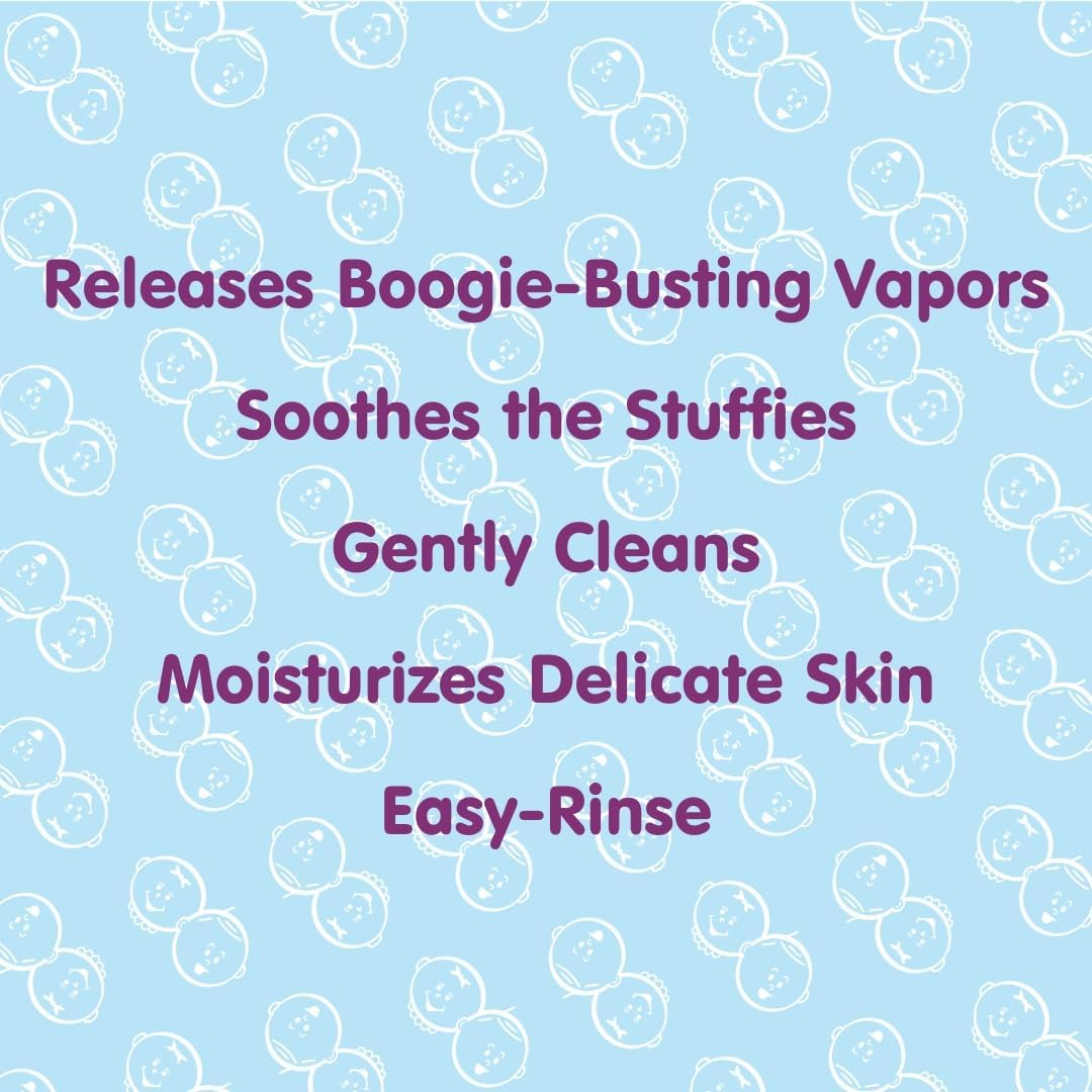 Boogie Kids Botanical Bubble Bath, Soothing Vapor, Made with Plant and Oat Extracts, Natural Essential Oils, Mint Eucalyptus, 18 oz (Pack of 1)