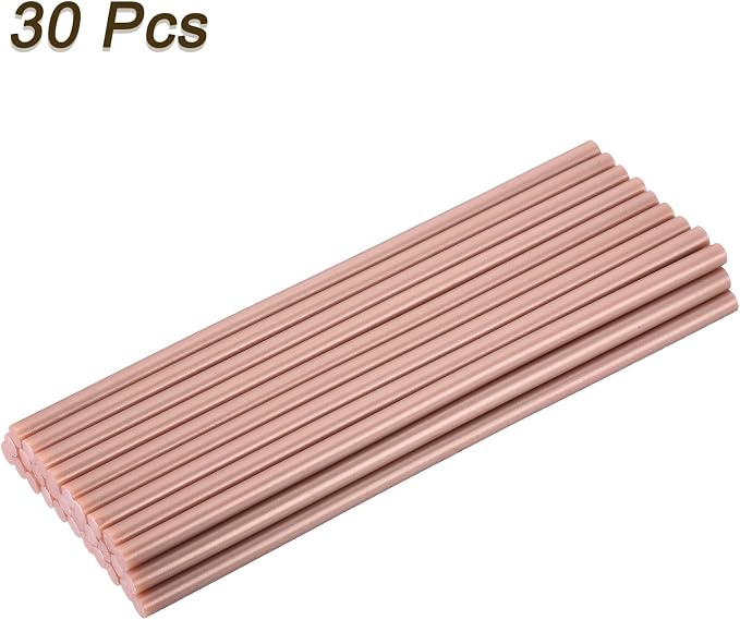 uxcell 30pcs Full Size Hot Glue Gun Sticks 8-inch x 0.27-inch High Sticky Small