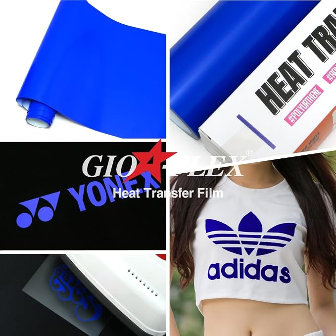 PU Heat Transfer Vinyl 12"×20ft Roll Royal Blue – HTV