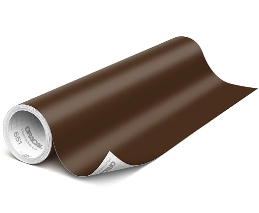 ORACAL 651 Matte Brown Vinyl Durable Roll Easy to Weed Permanent Adhesive Craft