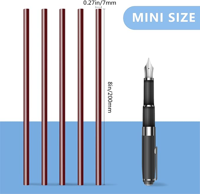 Manarty Wine Red Hot Glue Sticks, All Temperature Adhesive EVA Glue Sticks
