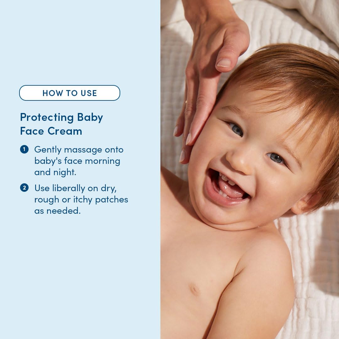 Evereden Protecting Baby Face Cream (1.7 fl. oz.): No.3 Rich Baby Cream - Nourishing Infant Face Moisturizer for Ultra-Dry Skin and Cold, Dry Climates - Safe and Vegan Ingredients - Fragrance-Free