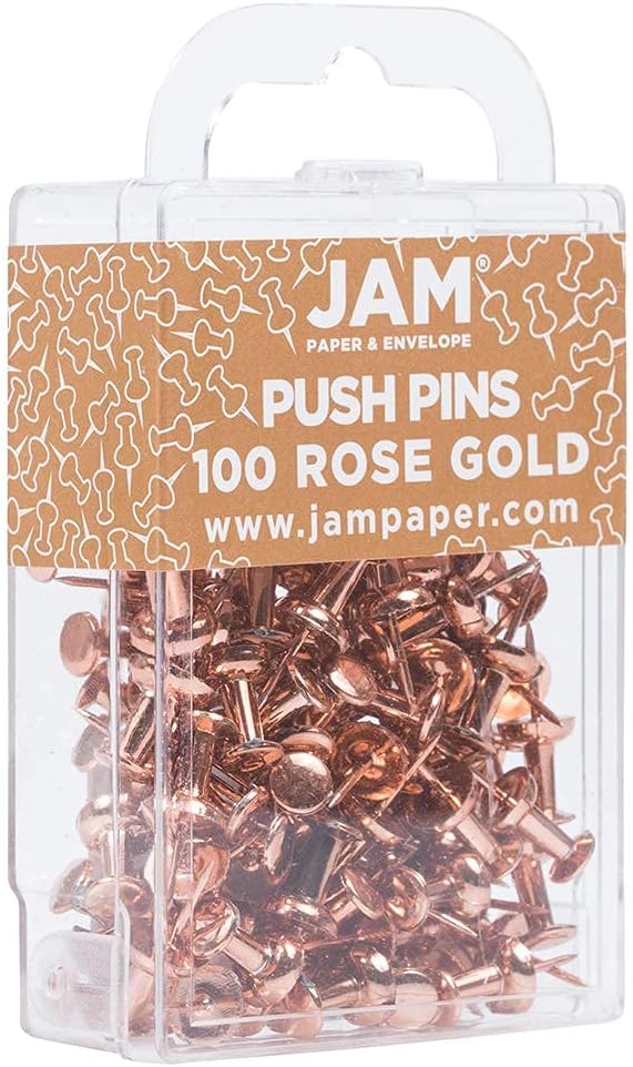 JAM PAPER Colorful Push Pins