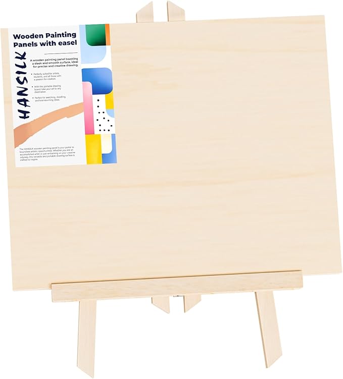 Unfinished Wood Canvas Panels for Painting, 8×10" Basswood Canvas- 1/2" Deep
