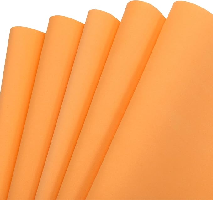 MECCANIXITY EVA Foam Sheets Orange 19.7 Inch x 19.7 Inch 1mm Thick Crafts Foam