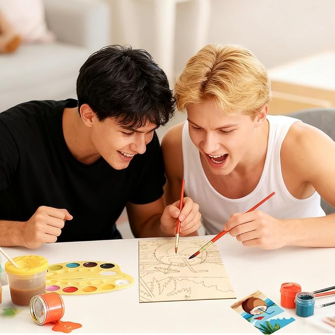 15 Pcs Unfinished Wood Crafts to Paint