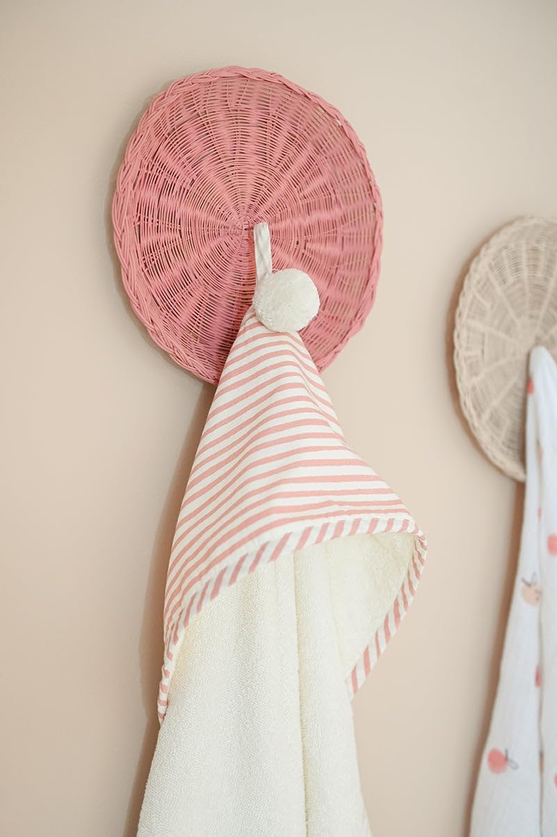 Pehr Stripes Away Hooded Towel - Petal, Multi