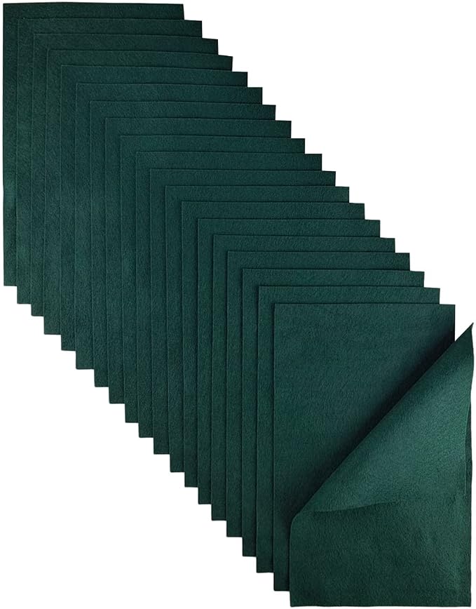 Jtnohx Color Felt, Soft Felt Sheets, 1.4mm Thick 8"x12" Handicraft Felt Fabrics