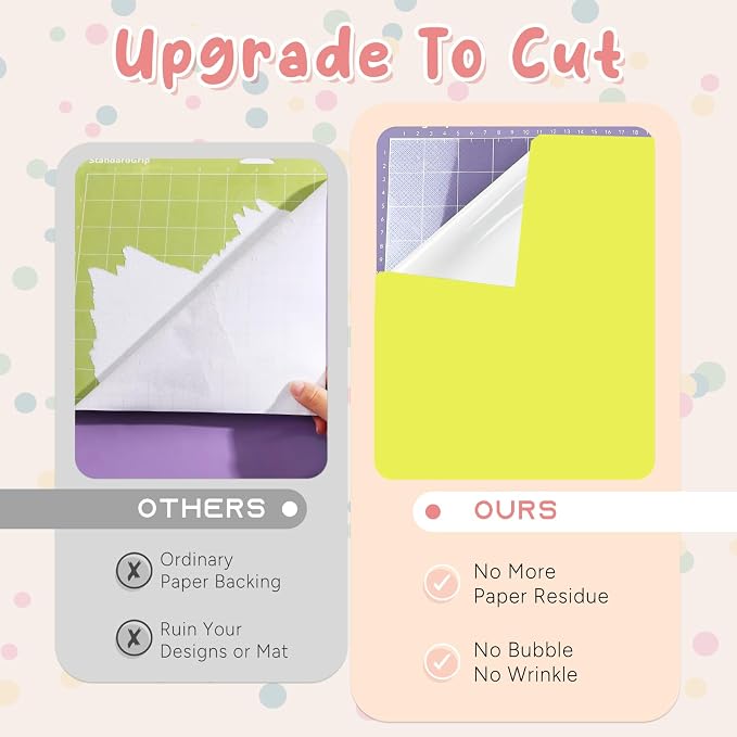 Tintnut Boho Permanent Vinyl 8 Sheets 12x10in Pastel Yellow Adhesive Vinyl |