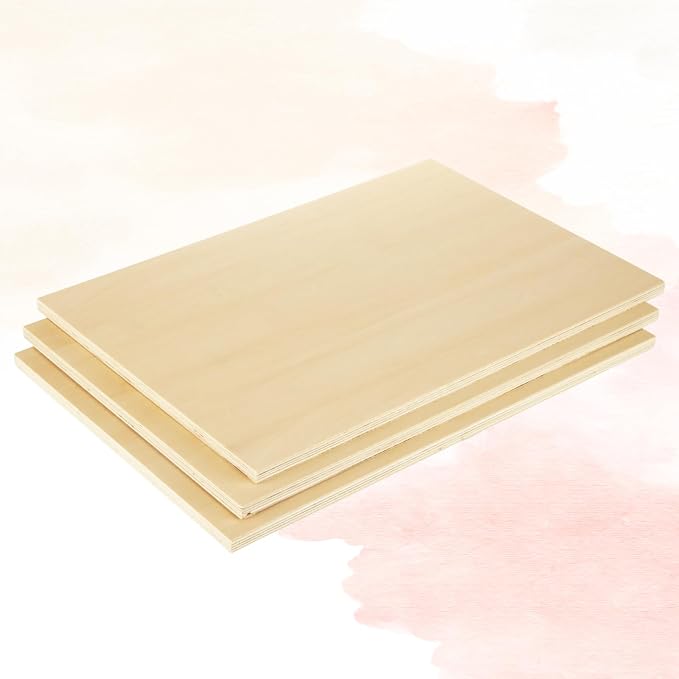 5 Pack Basswood Sheets for Crafts