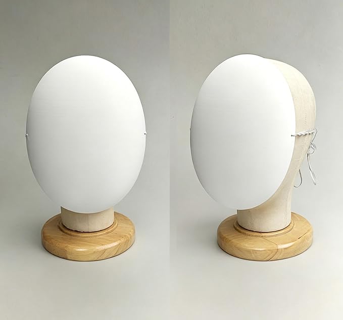 Plastic Craft Mask White Blank DIY Mask Base | Plain Paintable, Cosplay Costume