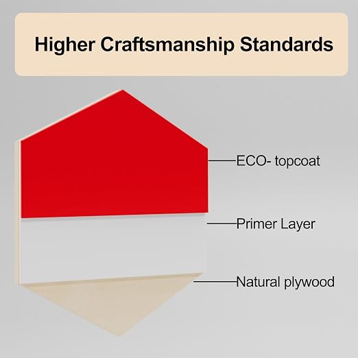 8 Pack Pre-Painted Colored Plywood Sheets, 11.7"x8.3"x1/8" Basswood