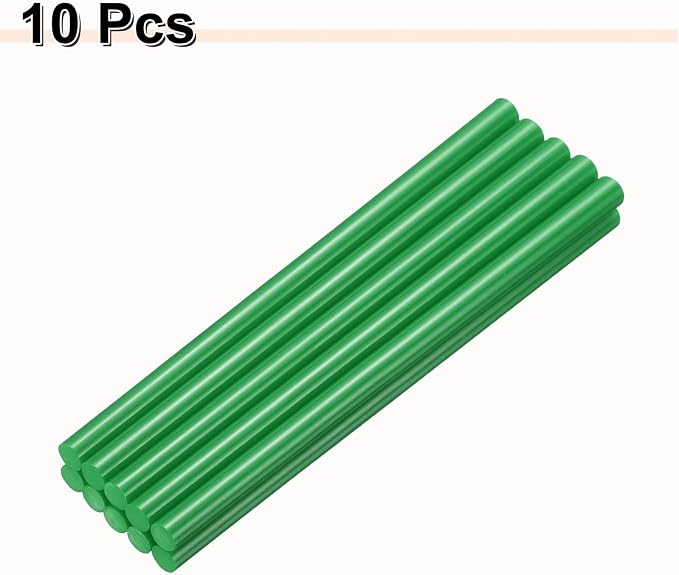 HARFINGTON 10pcs Hot Glue Sticks 0.43" Dia x 9.84" Long EVA Mini Hot Melt