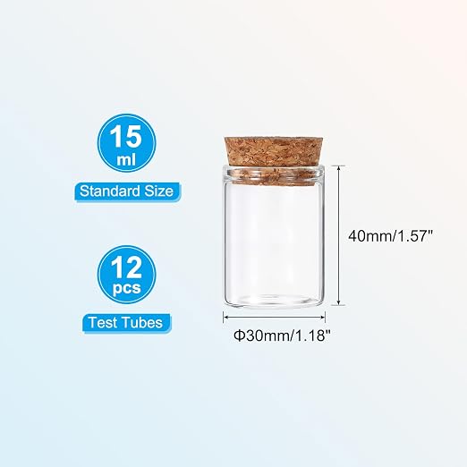 PATIKIL 15ml Test Tubes