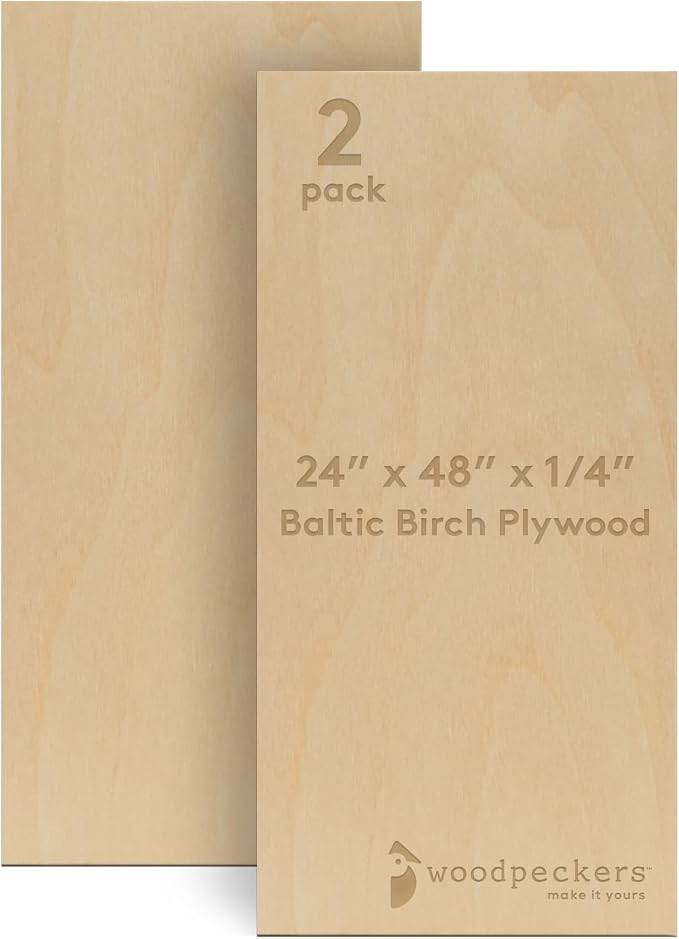 Baltic Birch Plywood 24 x 48 x 1/4 Inch - 6 mm Craft Wood