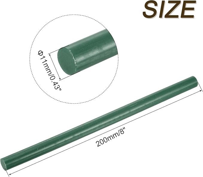 uxcell 30pcs 11mm x 200mm Full Size Hot Glue Gun Sticks 8-inch x 0.43-inch High