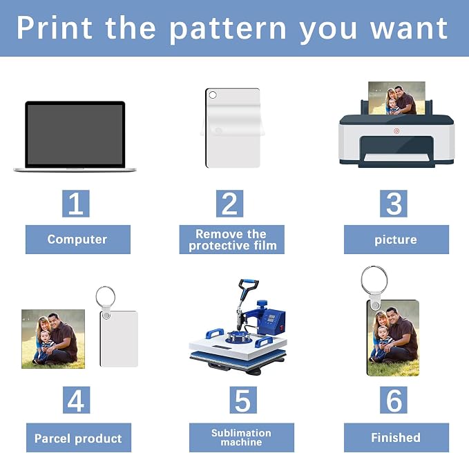 240Pcs Sublimation Keychain Blanks Double Sides 80 MDF Sublimation Keychains