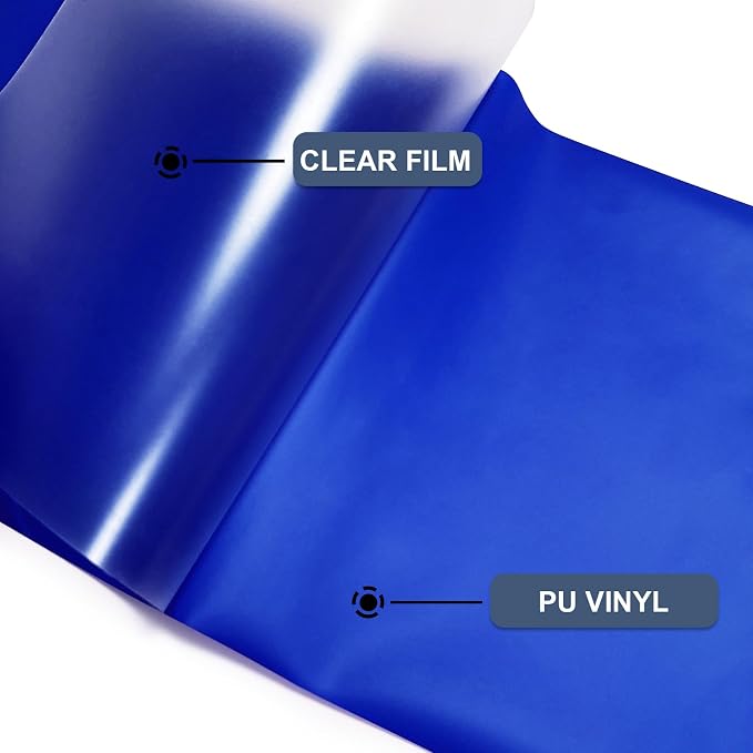 Navy Blue Heat Transfer Vinyl HTV Roll Matte PU 12" x 15 ft. | Easy to Cut