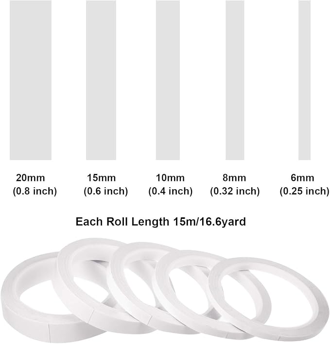 Chuangdi 8 Rolls Double Sided Tapes