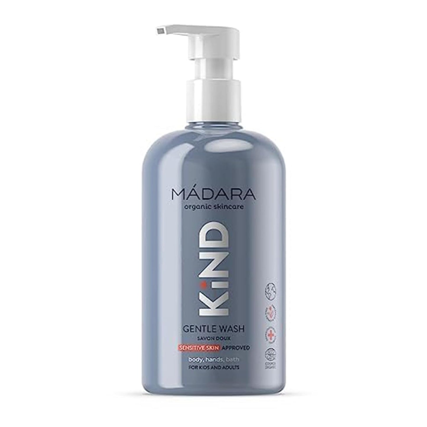 MÁDARA Organic Skincare | KIND Gentle Body Wash – Organic Certified Kids Body Wash, Suitable For The Delicate Skin Of Kids And Adults, Non-drying Formula, Sensitive Skin-approved, 13.18oz