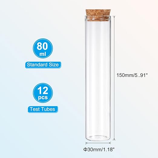 PATIKIL 80ml Test Tubes