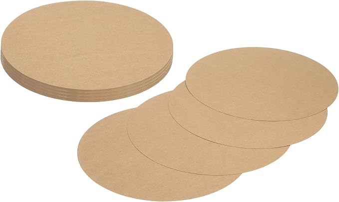 MECCANIXITY 24 Pcs Circle Card Stock, 10inch Round Cutouts Paper Thick