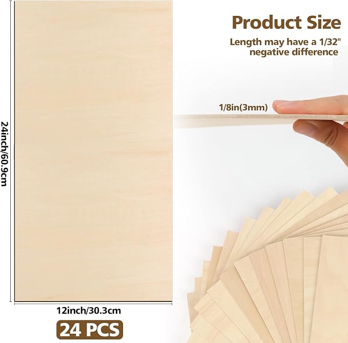 Adrattnay Basswood Sheets 3mm