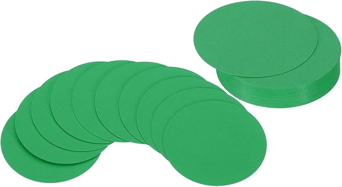 PATIKIL 2inch Circle Card Stock, Dark Green