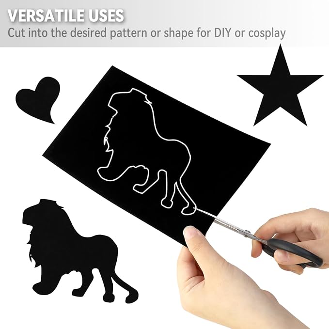 10 PCS Self Adhesive Felt Sheets, 8.3" x 11.8" Velvet Flock Backing Paper Liner