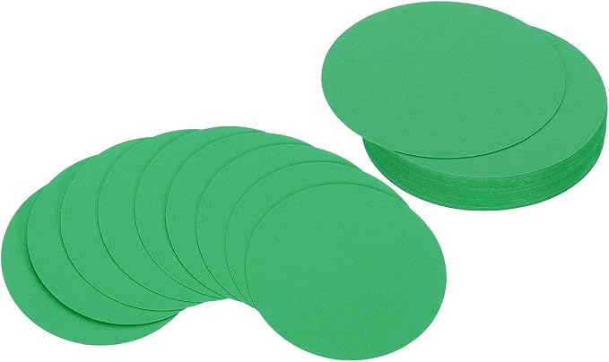 PATIKIL 5inch Circle Card Stock, Dark Green