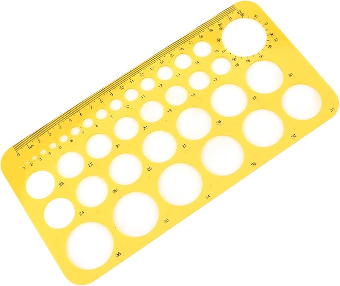 Utoolmart Circle Guide Template 22cm Geometric Drawing Template Measuring Ruler