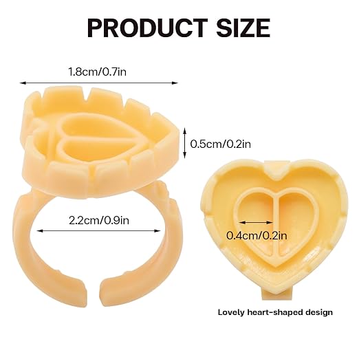 Pretty memory 150 Pcs Glue Rings